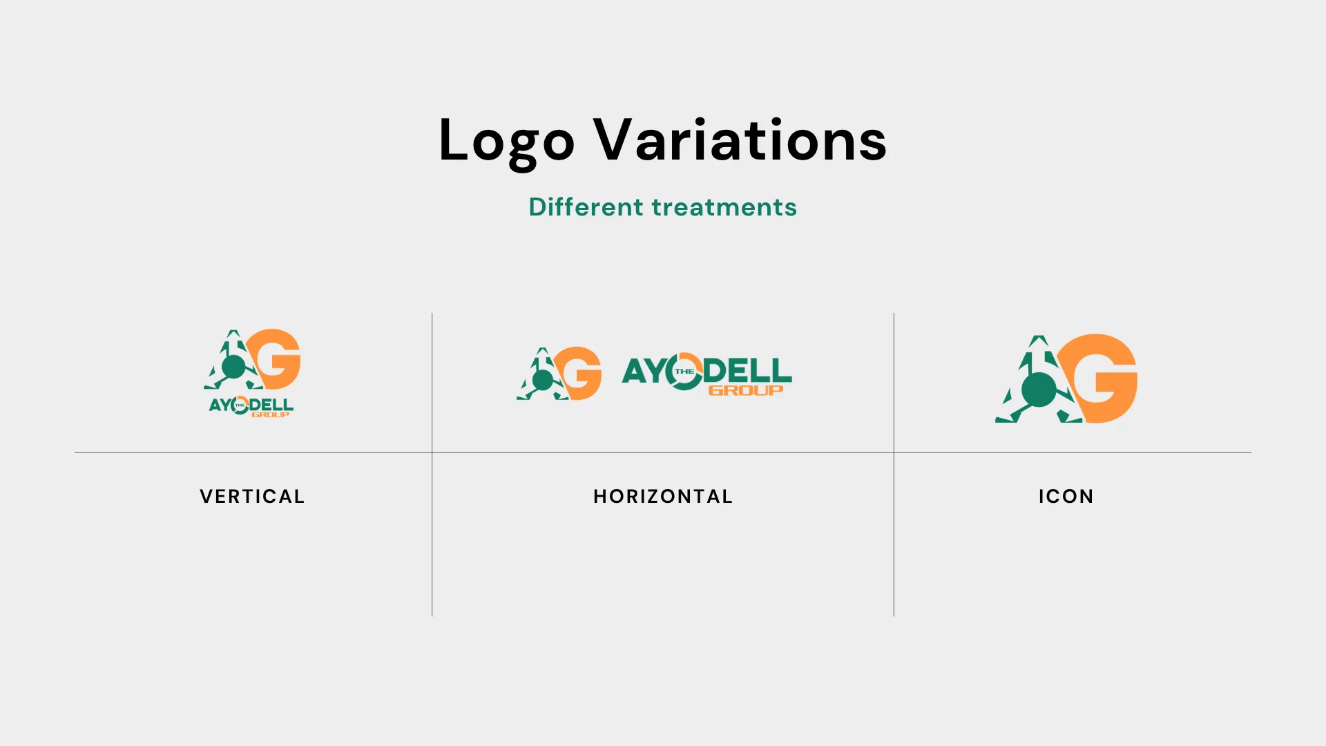 The Ayodell Group logo system and mark