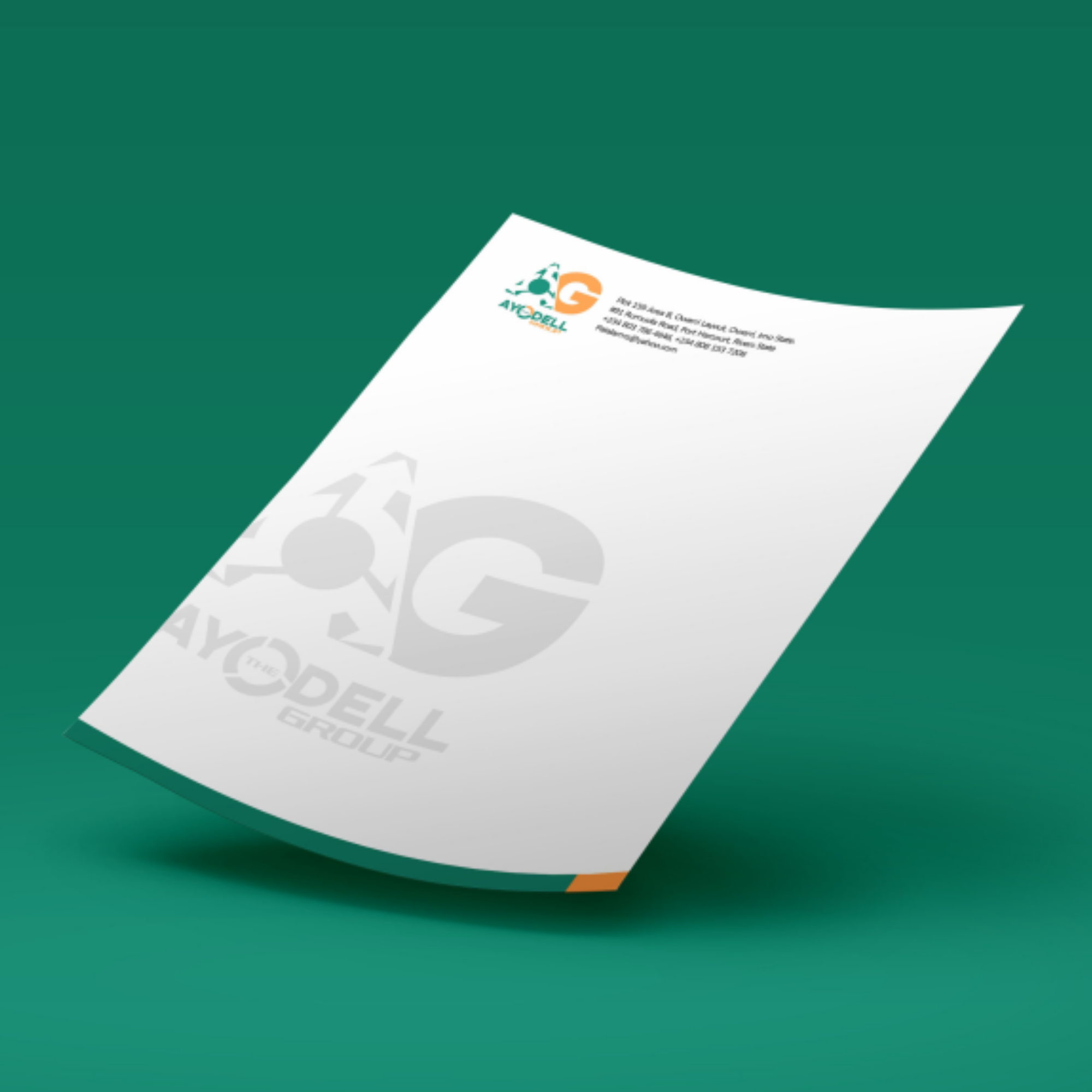 The Ayodell Group signage mockup