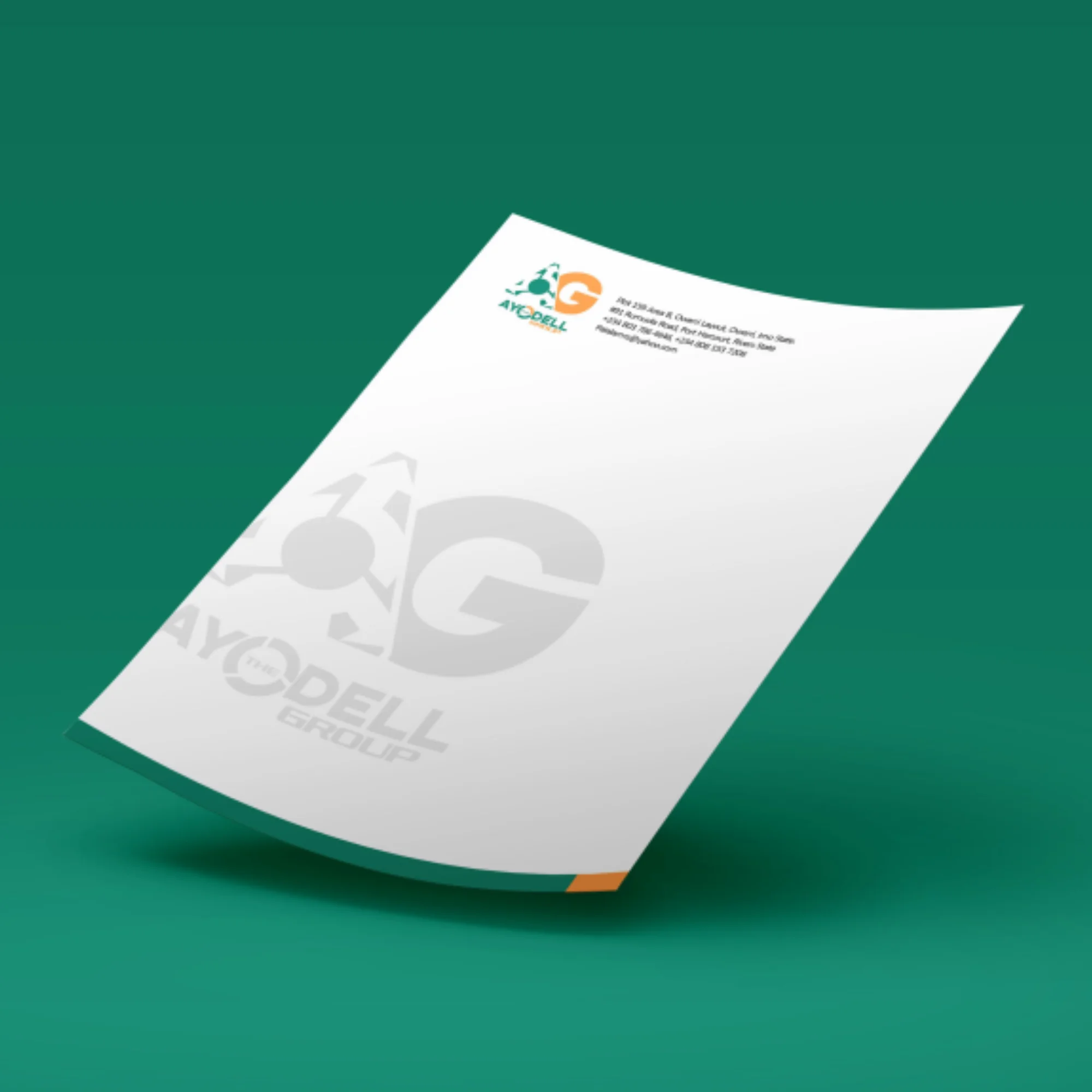 The Ayodell Group signage mockup