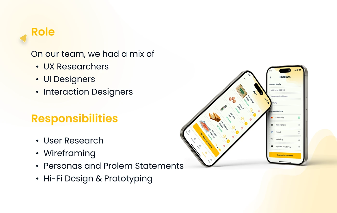 HiChef mobile app user flow and interface planning