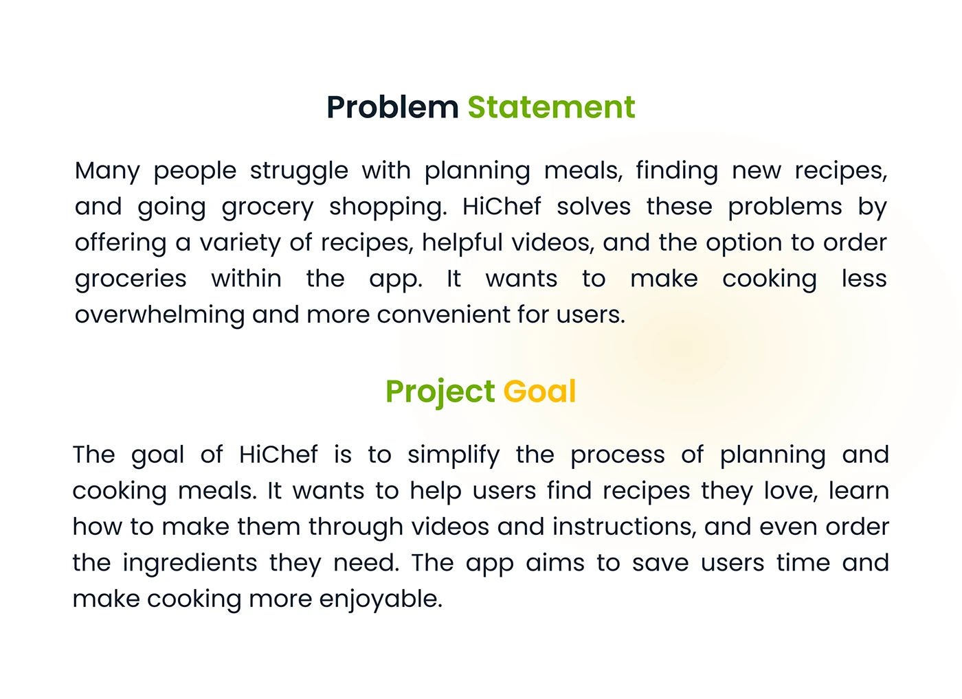 HiChef meal planning case study process visual