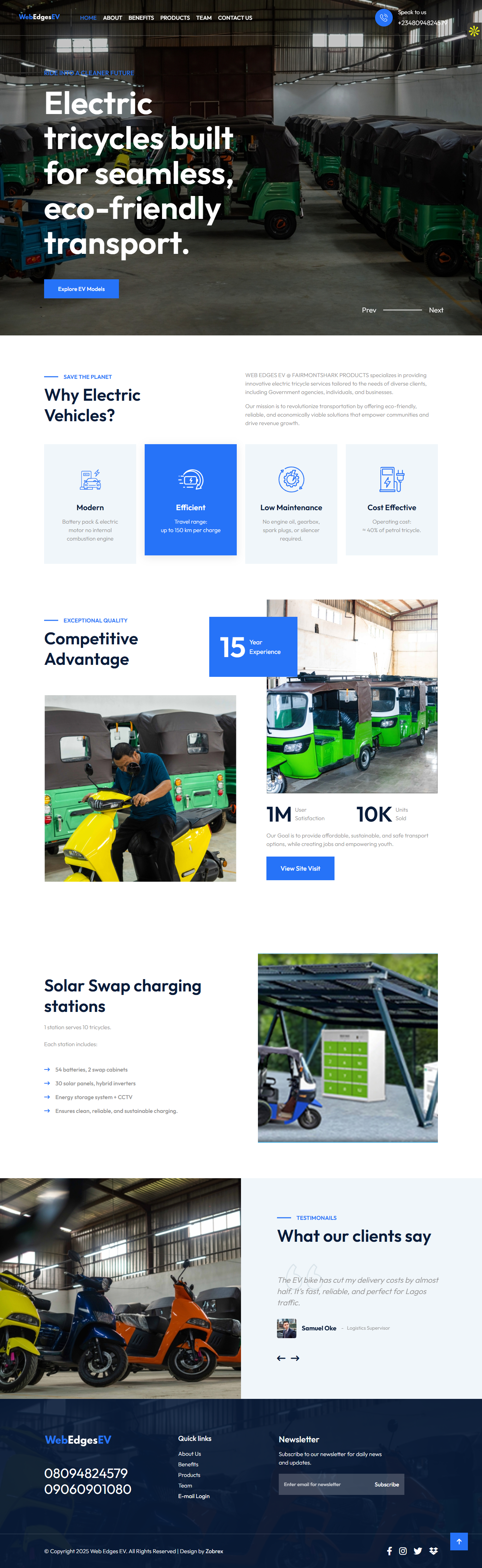 Web Edges website screenshot